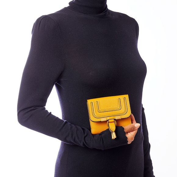 Chloe Marcie Leather Square Wallet - Picture 7 of 12